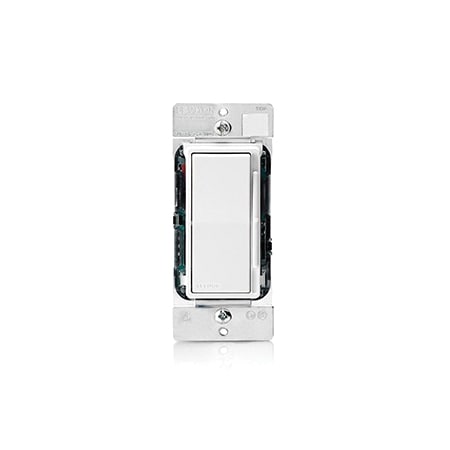 Leviton Decora Slide Dimmer Switch – 0-10V LED & Fluorescent Control, 10A, Single-Pole Or 3-Way, White, With Preset On/Off Rocker